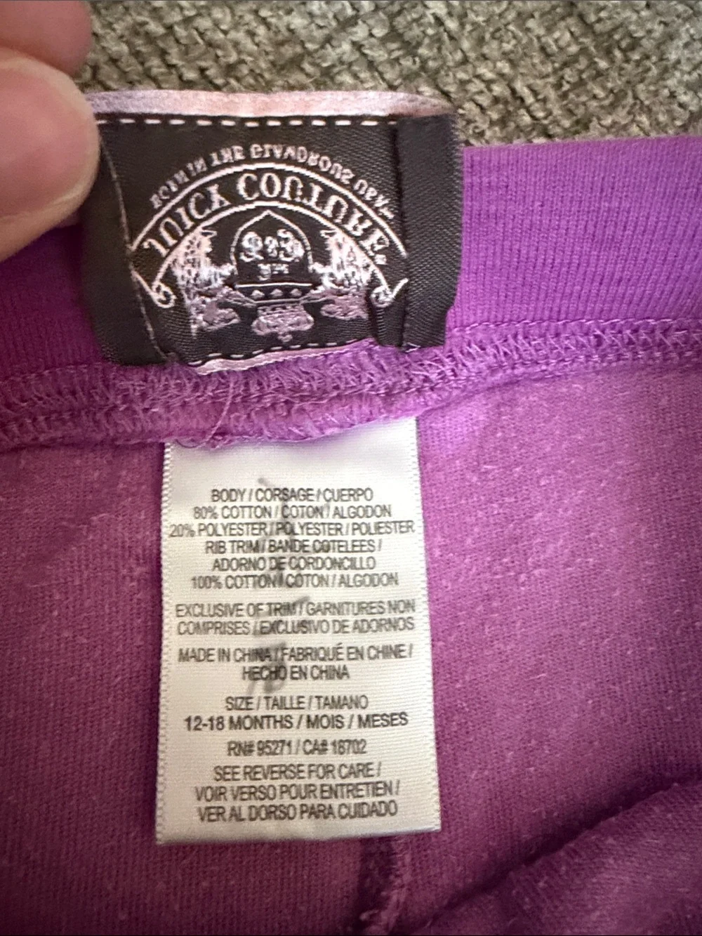 Juicy Couture Pink Girls Velour Hoodie & Pants Matching Set